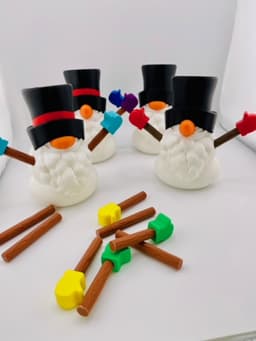 Snowman Gnome Set 3d model