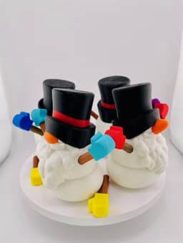 Snowman Gnome Set 3d model