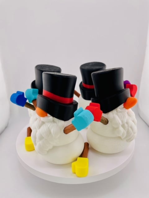 Snowman Gnome Set 3d model