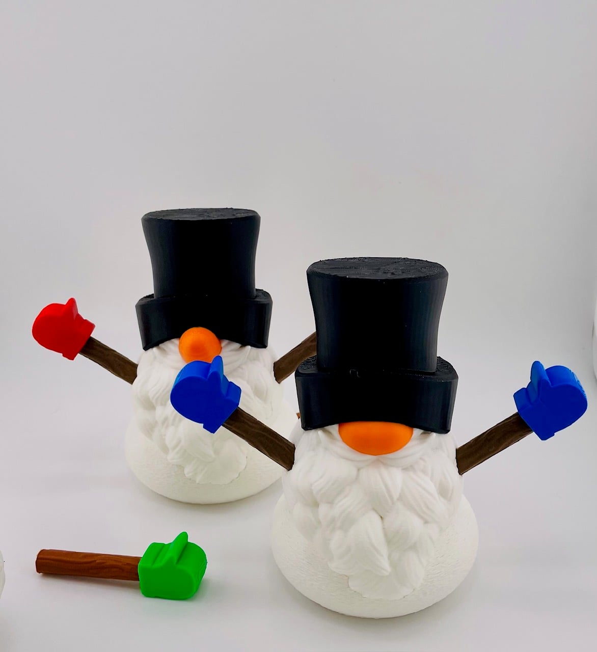 Snowman Gnome Set 3d model