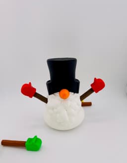Snowman Gnome Set 3d model