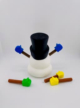 Snowman Gnome Set 3d model