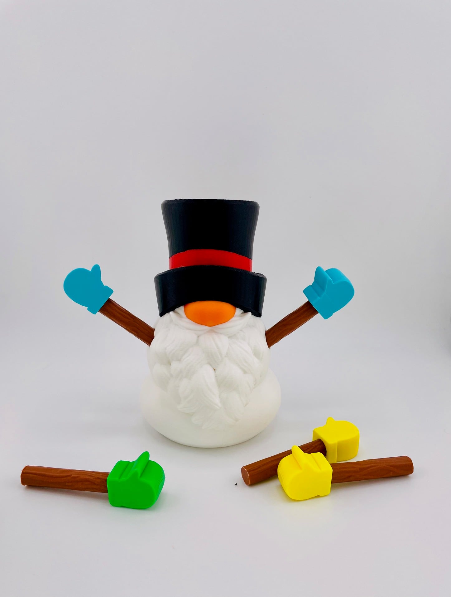 Snowman Gnome Set 3d model