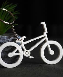 Minimalist BMX Bicycle Keychain 3d model