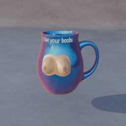 Boobs Mug - I Like your boobs 3d model
