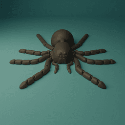 Articulated real life size Tarantula Spider 3d model