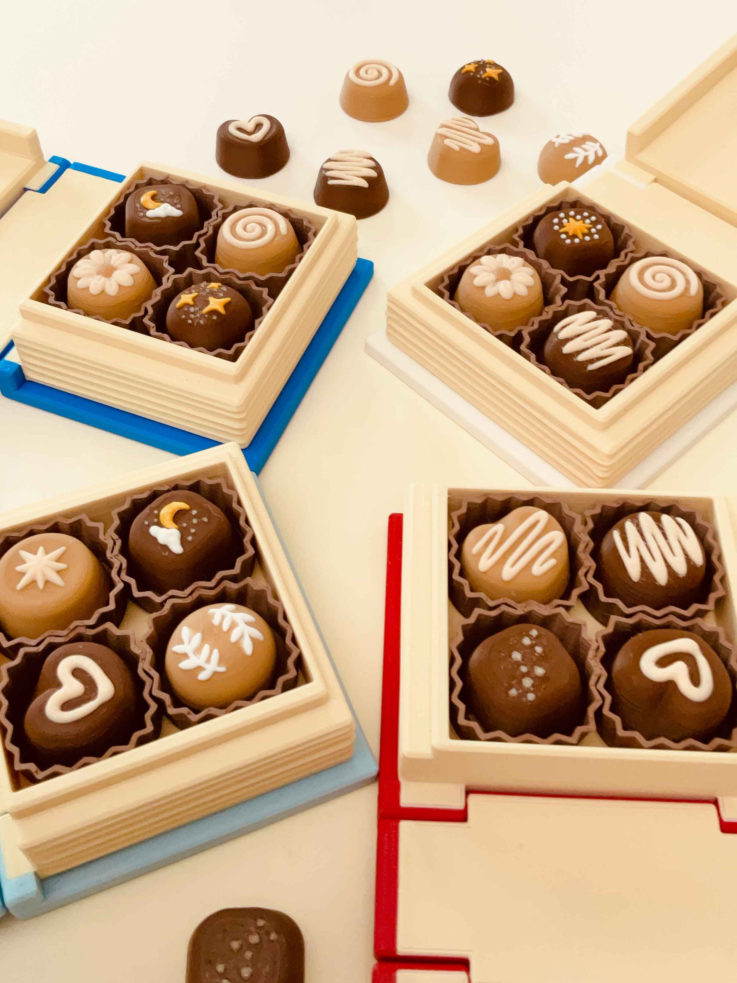 Chocolate Book Boxes Multi Clicker Fidget Toy Bundle 3d model