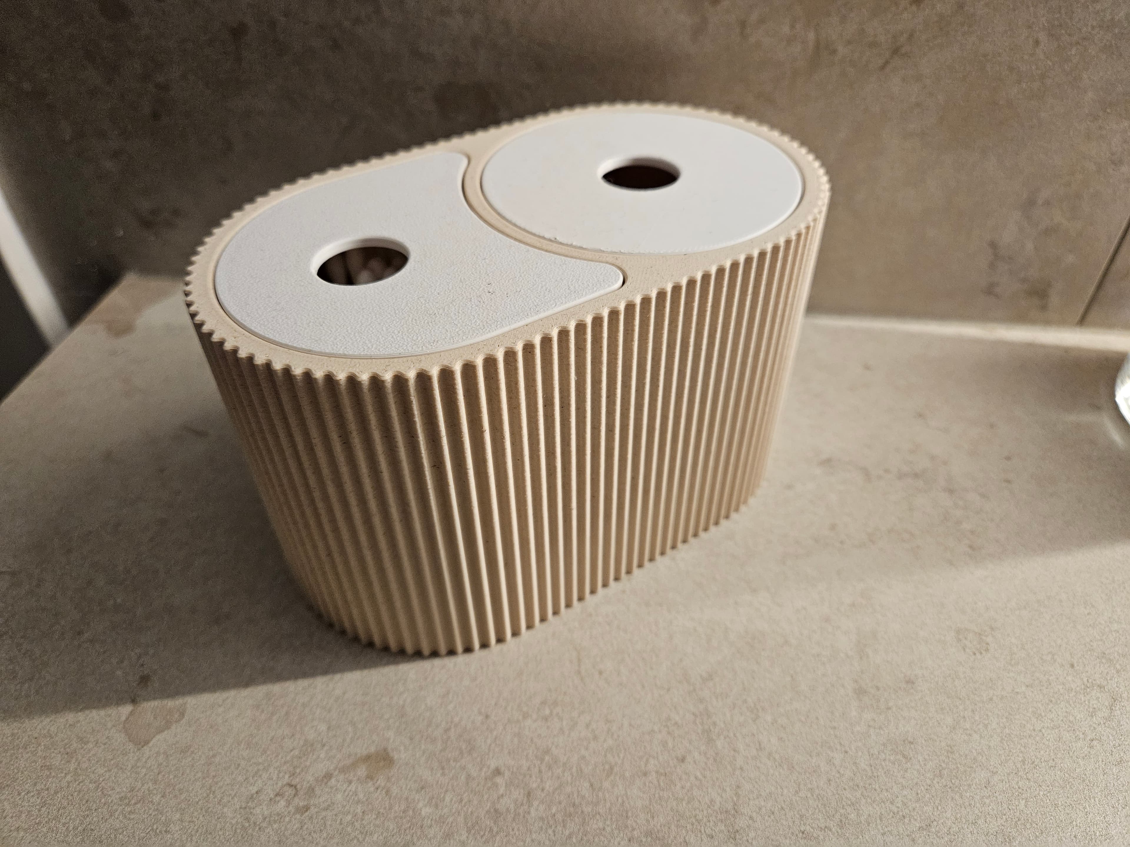 Came out very nice.
AddNorth 40% woodfill pla "Nordic Birch" + some AddNorth white basic PLA.