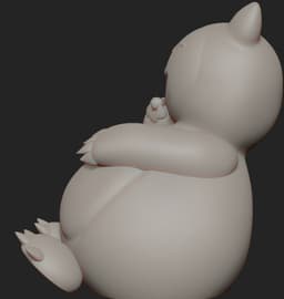 Pokemon- Hungry Hungry Snorlax 3d model