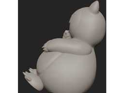 Pokemon- Hungry Hungry Snorlax 3d model