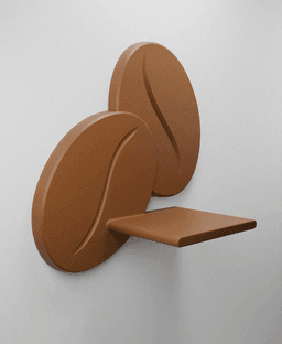 Coffee Bean Wall Shelf 3d model