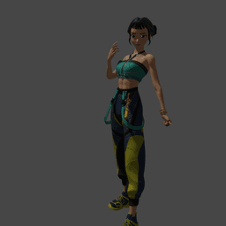 K-Pop Singer Inspired by Zoey v2 3d model
