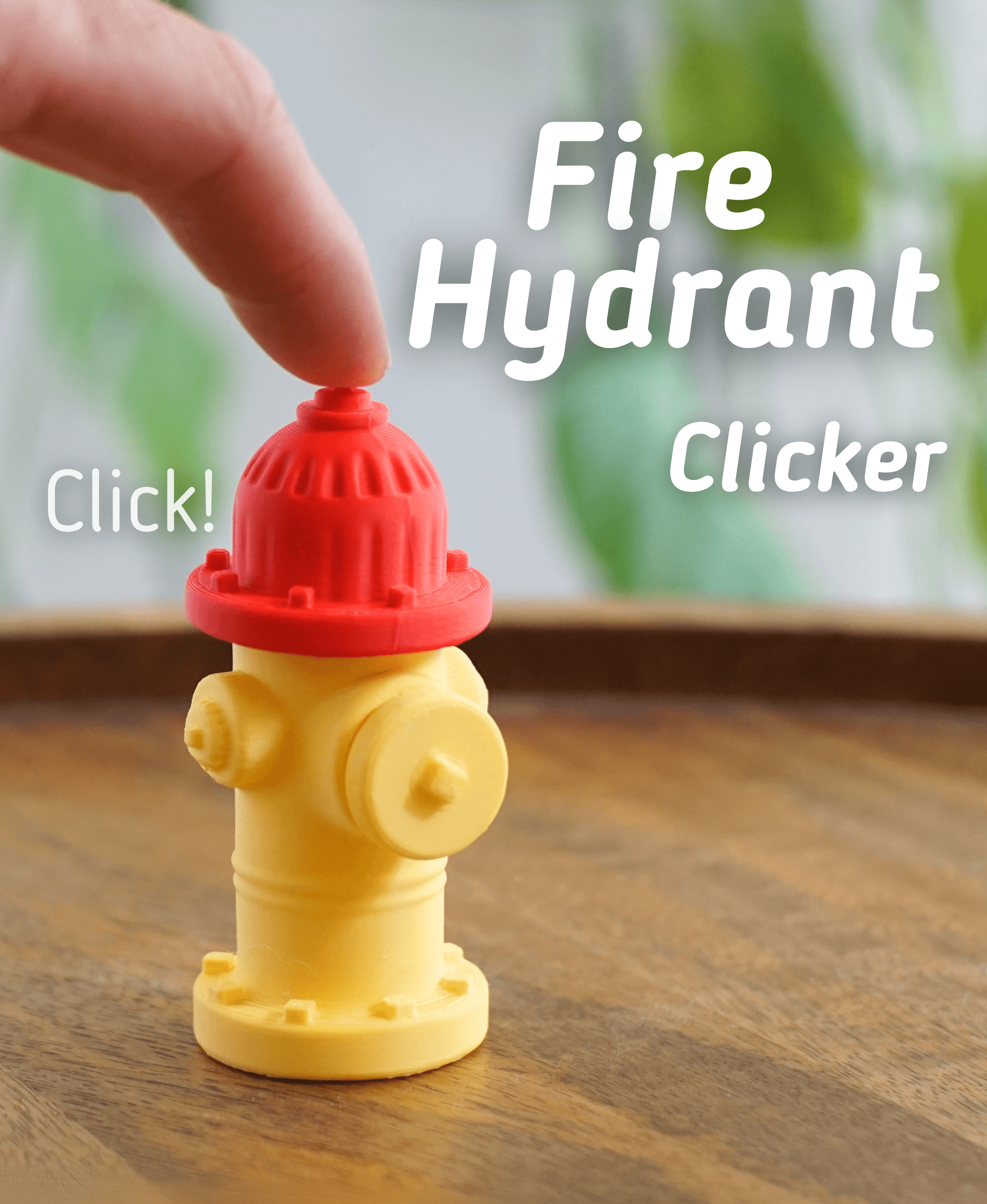 Fire Hydrant Clicker - Ludo Clicker - Fidget toy 3d model