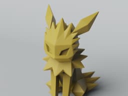 Low-poly Jolteon 3d model