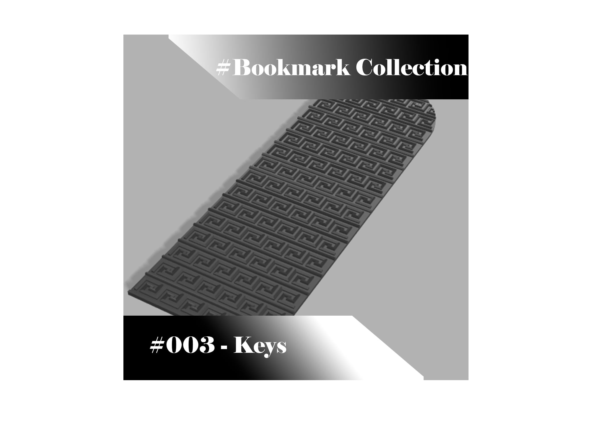 Bookmark Collection - #003 Keys 3d model