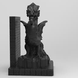 Dragon,Gargoyle Bookend 3d model