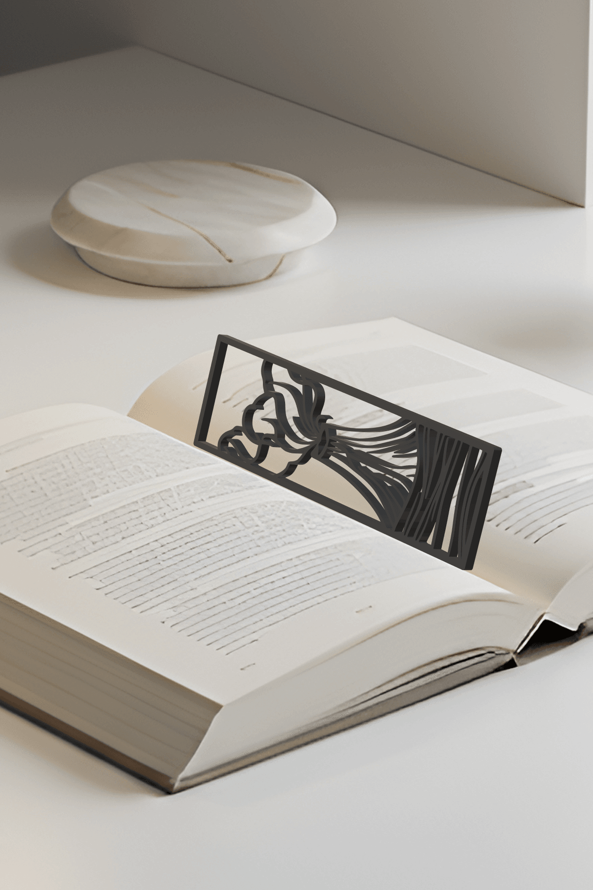 Volcano Bookmark, Gift Idea 3d model