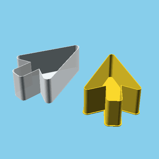 MousePointer, nestable box (v1) 3d model
