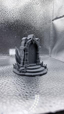 Frozen Crystal Portal Terrain 3d model