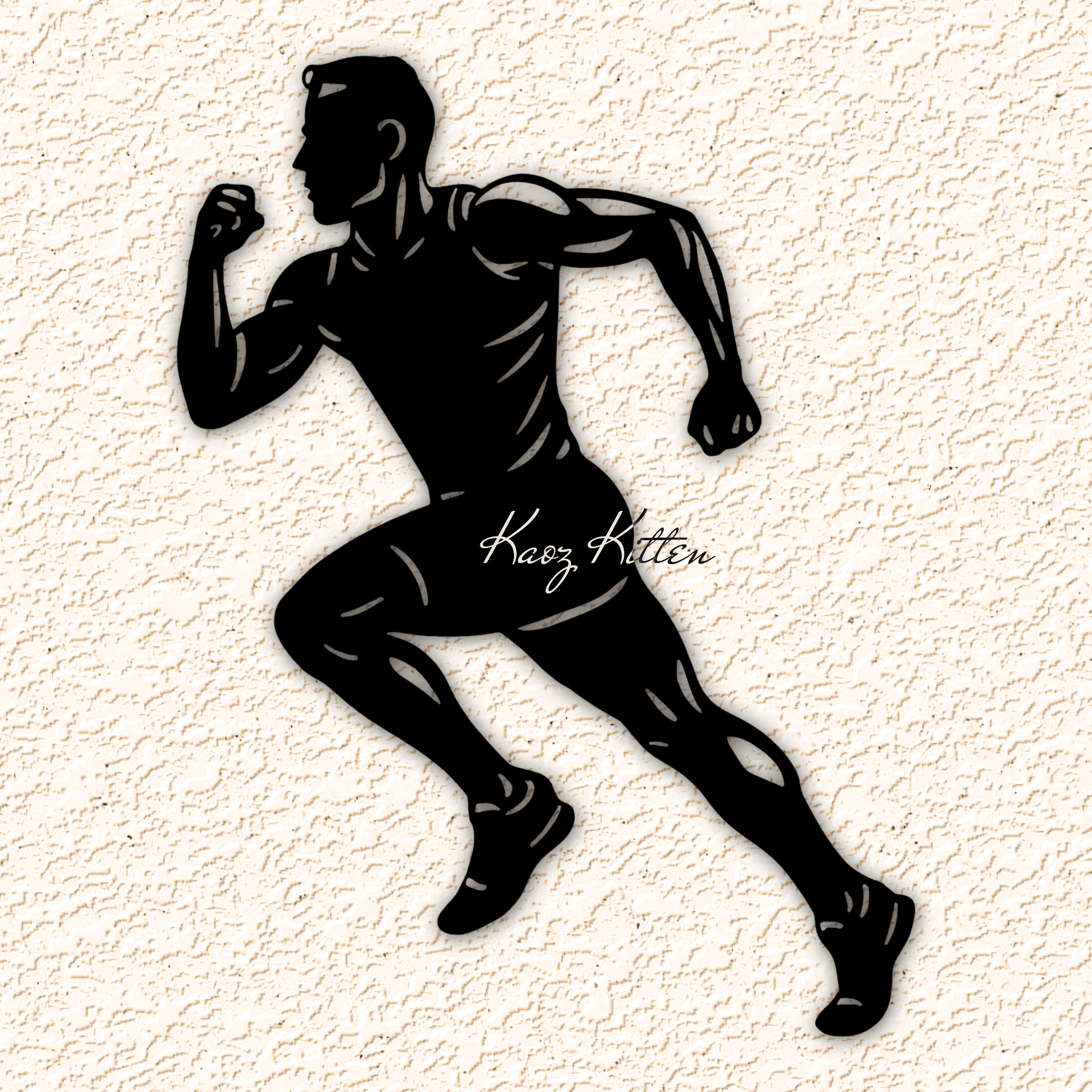 track runner wall art home decor 3d model