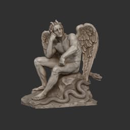 Lucifer Sculpture for 3D print 3d model