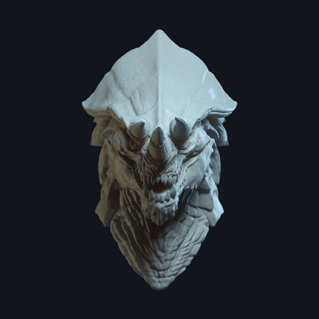 Garnon v5 Action Figure Head 3d model