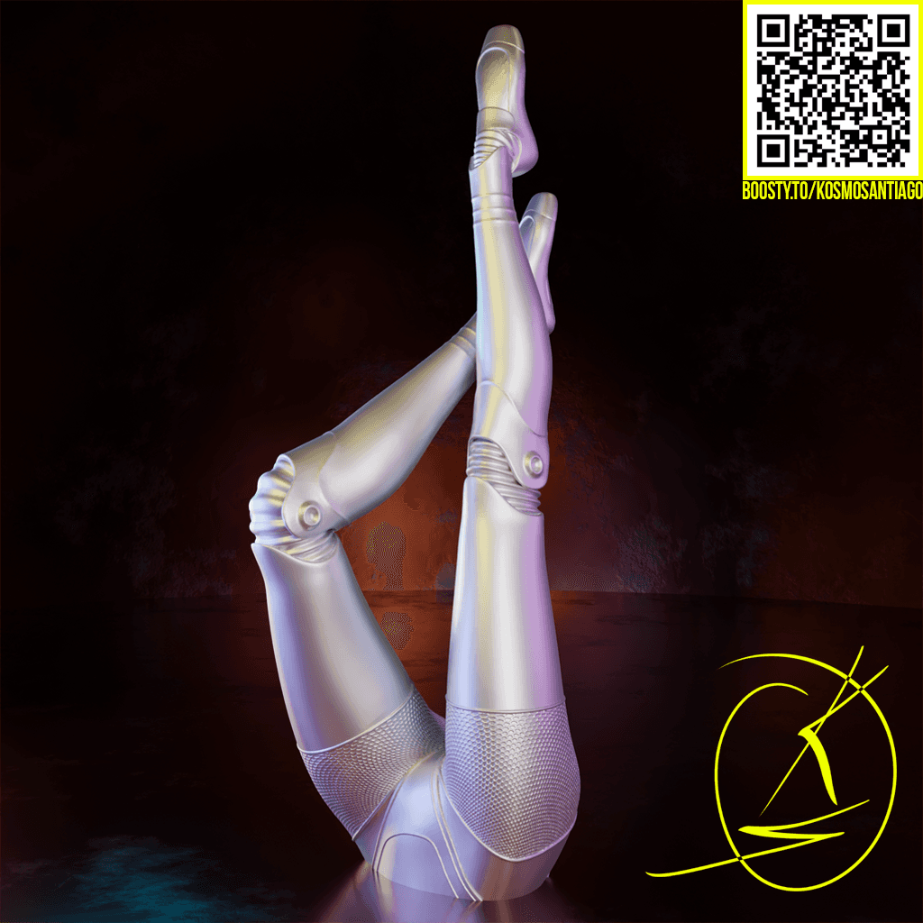 Beautiful Twin legs 3d model