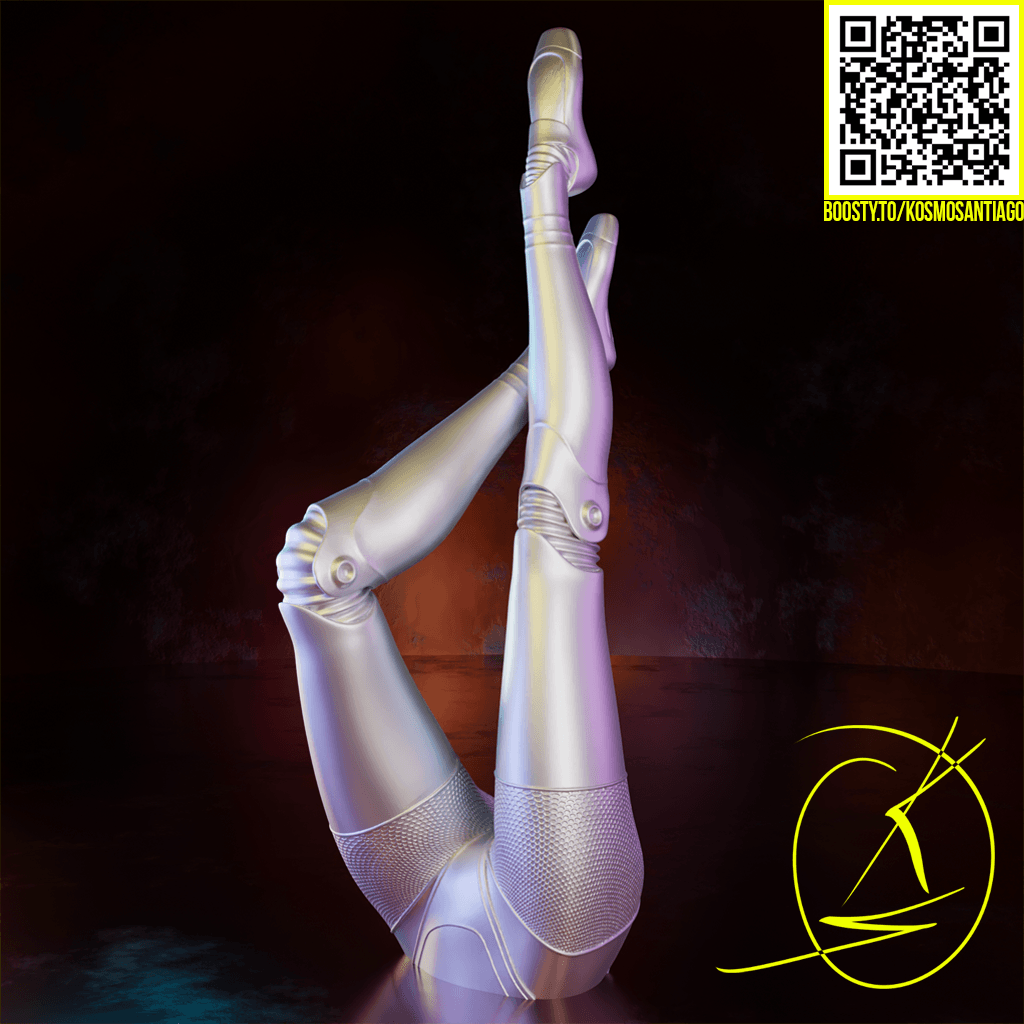 Beautiful Twin legs 3d model