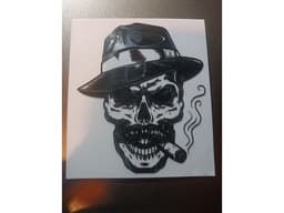 smoking skull 3d model