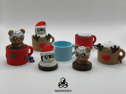 Christmas Mug Buddies 3d model