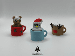 Christmas Mug Buddies 3d model