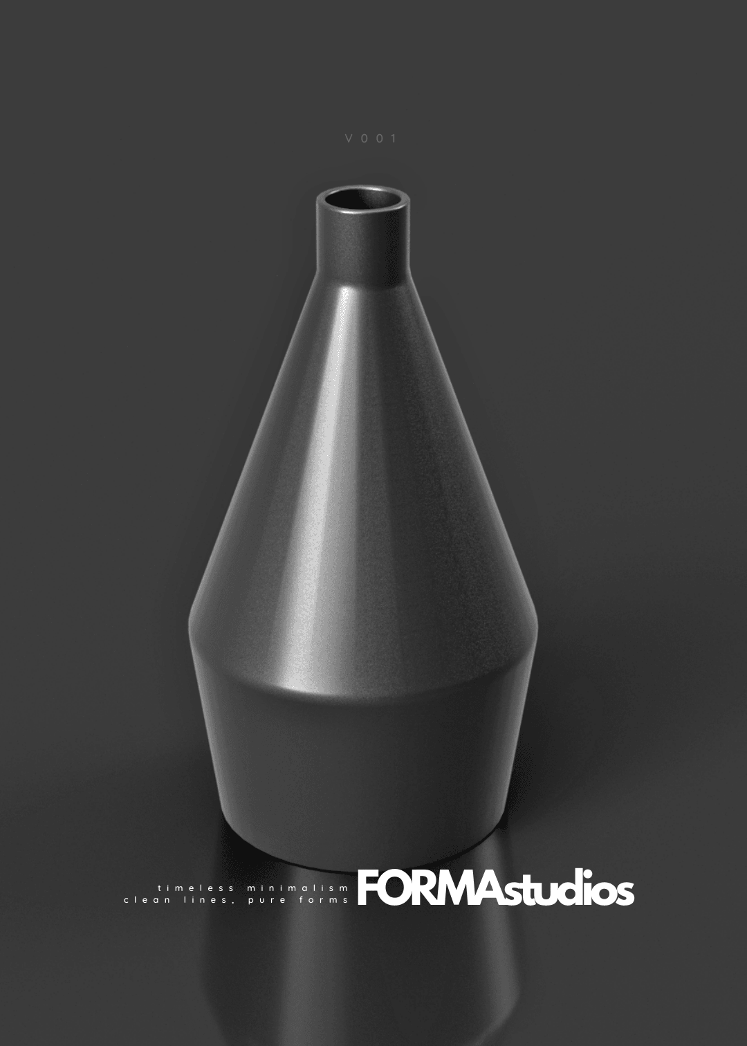 Vase - FORMAstudios V001 3d model