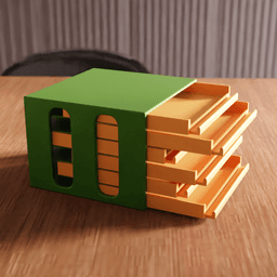 Mini Modular Drawer – Stackable Storage Box 3d model