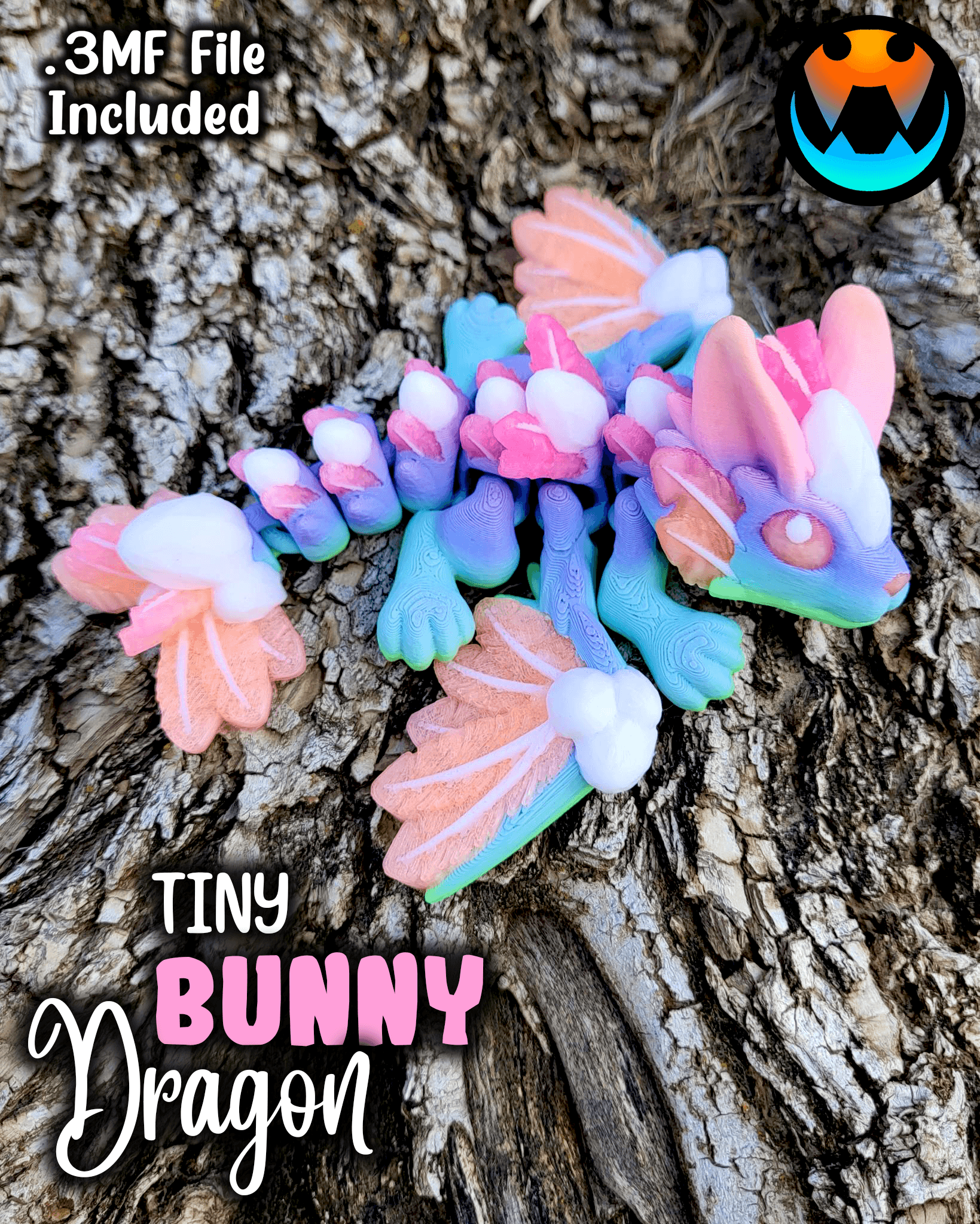 Tiny Bunny Dragon 3d model