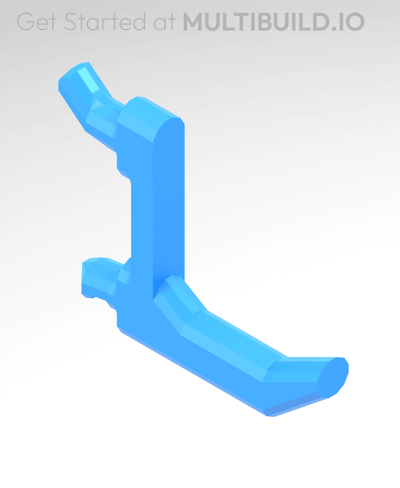 30 mm, Pegboard Click Hook 3d model
