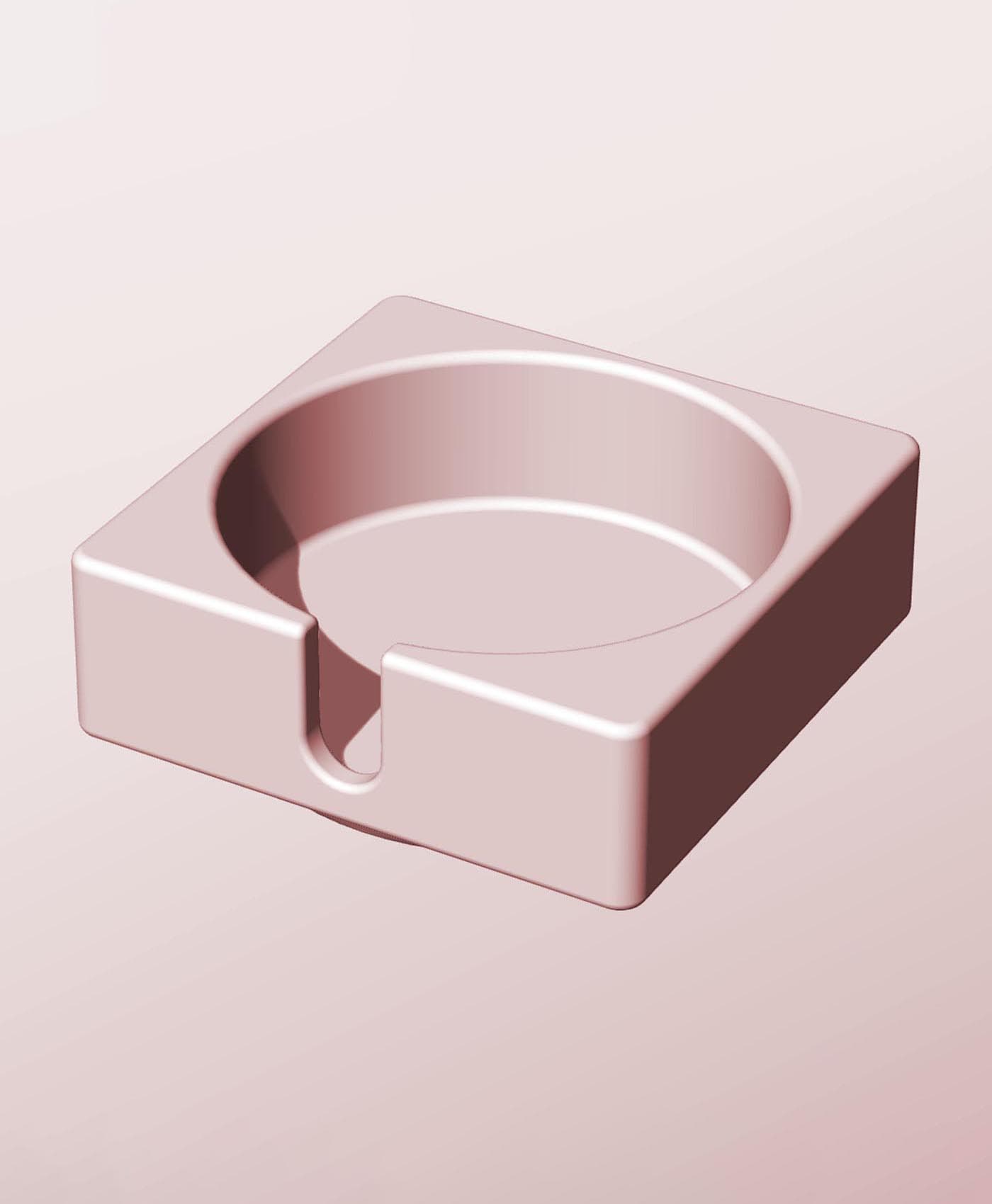 CS68-25-S Modular stacking slotted container for home decor 3d model