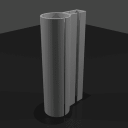 Behind TV Nvidia Shield Tube Mount 3d model