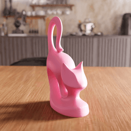 Abstract Cat Sculpture 3d model