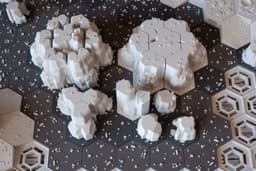 FDMecha Hex Terrain - Lunar Landscape Full Set 3d model