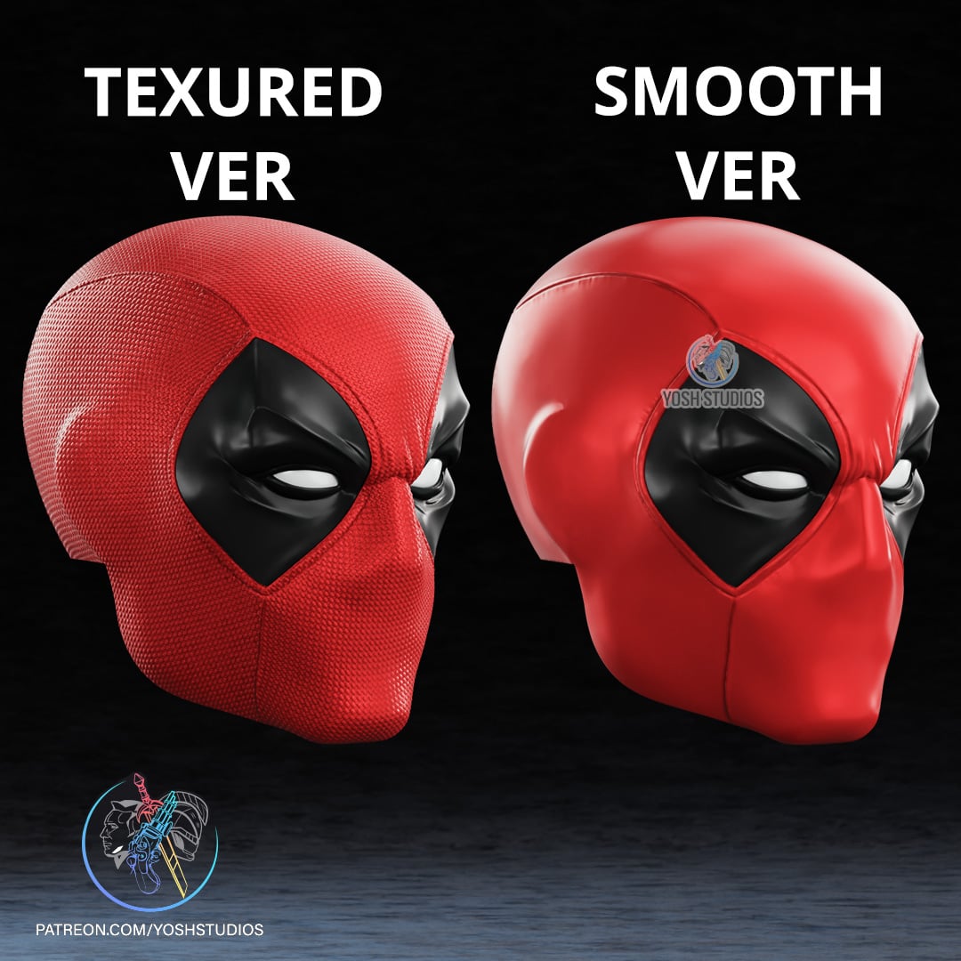 Comic Deadpool Mask 3d Printer File STL 3d model