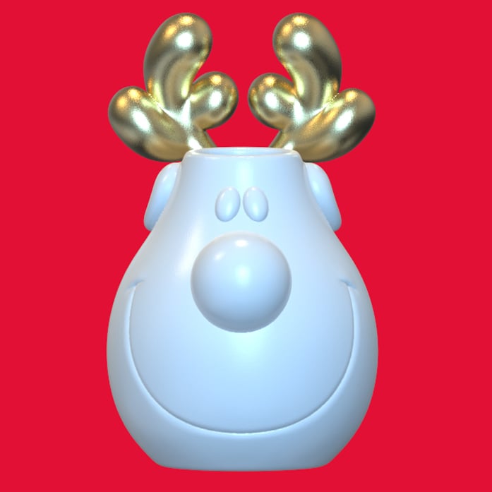 DEER VASE 3d model