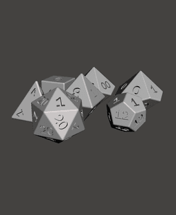 Coinflip Dice Set 3d model