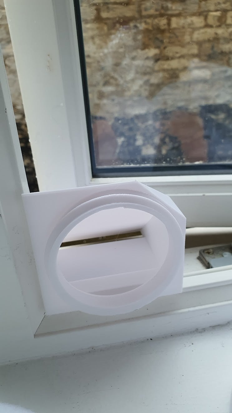 Extraction Pipe Window Holder 3d model