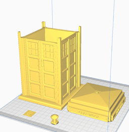Tardis time machine (blue box) 3d model