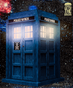 Tardis time machine (blue box) 3d model