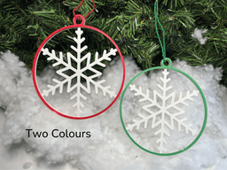 Christmas Ornaments v5 Snowflake Simple.3mf 3d model
