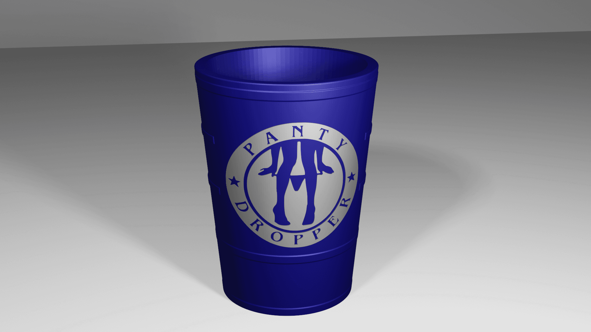 Panty Dropper Pint Glass Holder 3d model