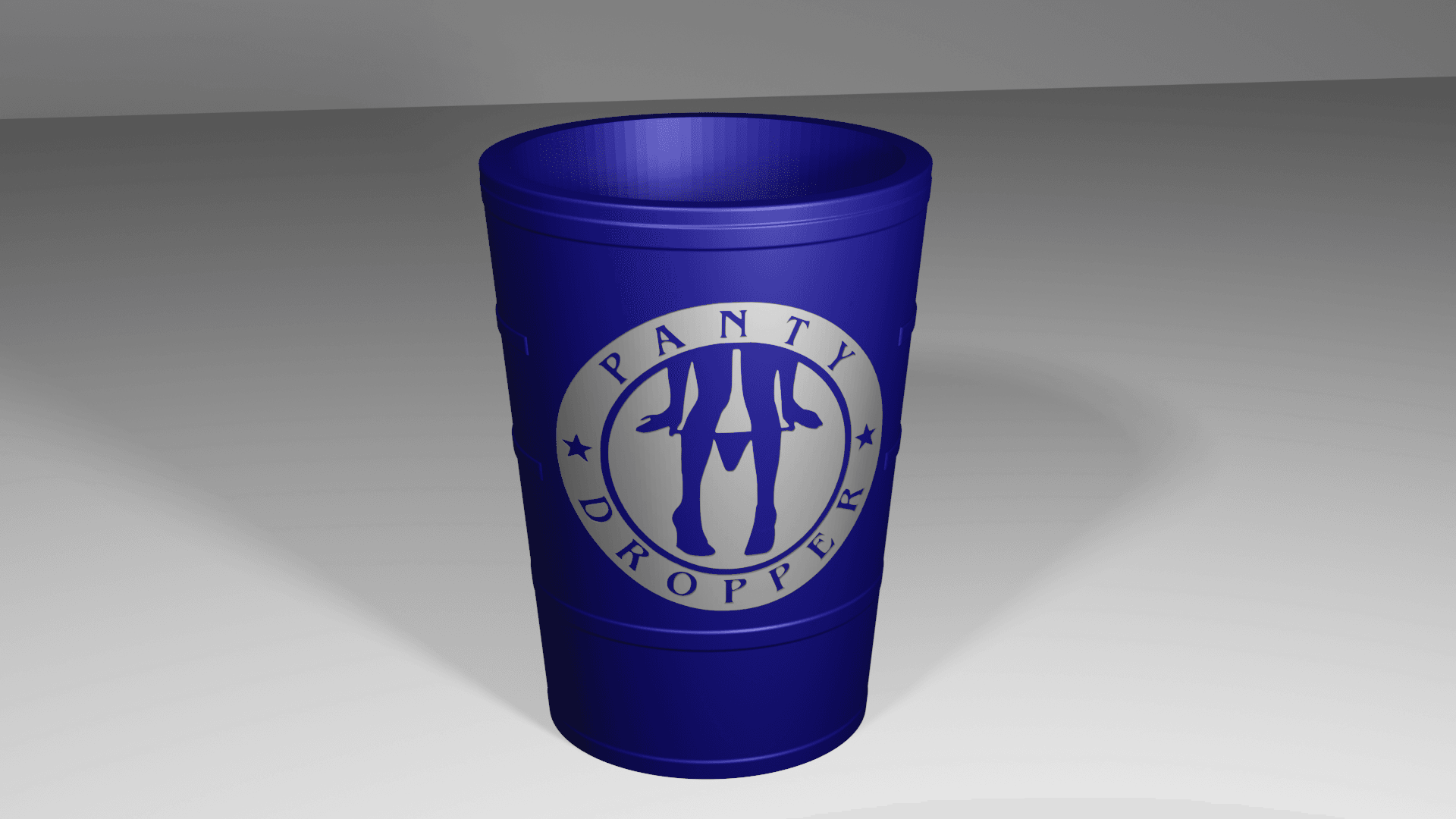 Panty Dropper Pint Glass Holder 3d model