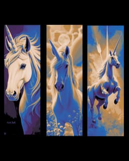 Magical Unicorn Bookmarks 3d model