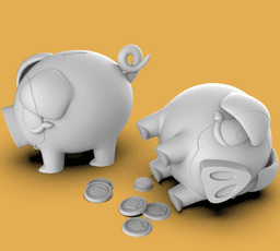 Lechonk Pokémon Piggy Bank 3d model